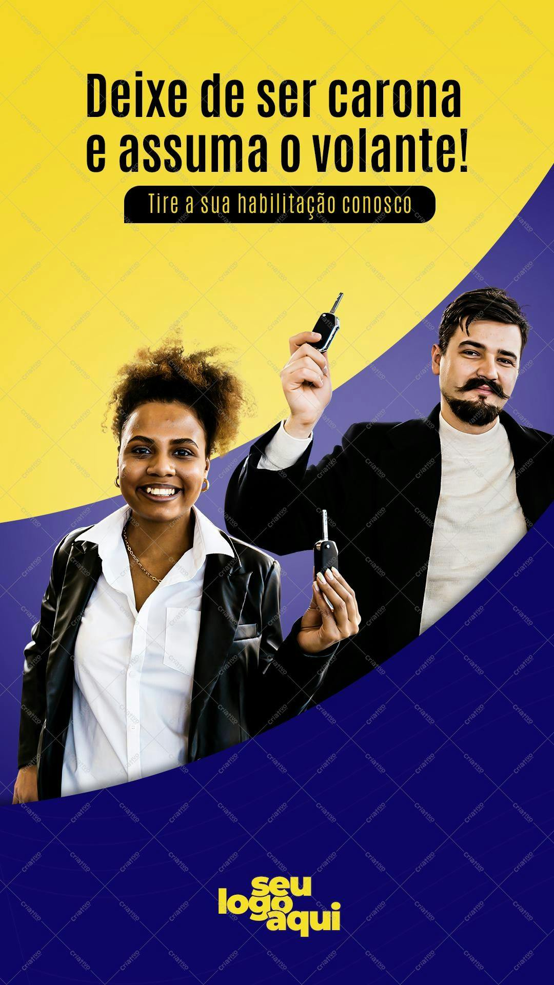 Banner para Carteira de Habilitação PSD Editável