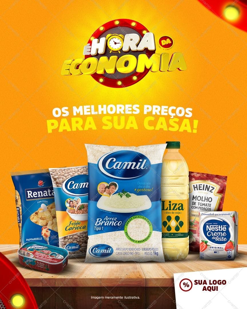 Supermercado Economia Promoção PSD Editável