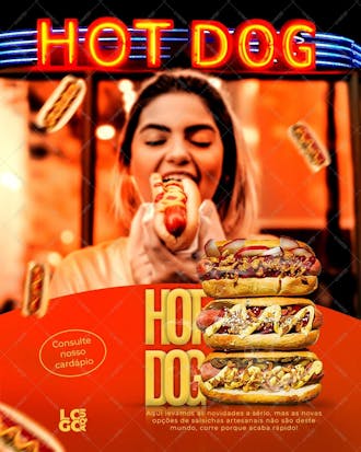 Arte para hotdog , arte editável, imagens inclusas, lanche, cachorro quente