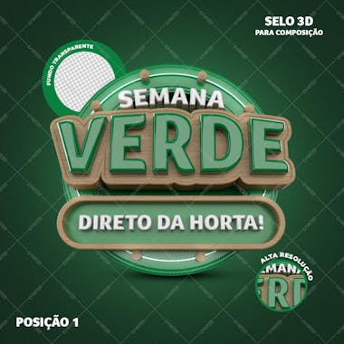 Semana verde 1 direto da horta