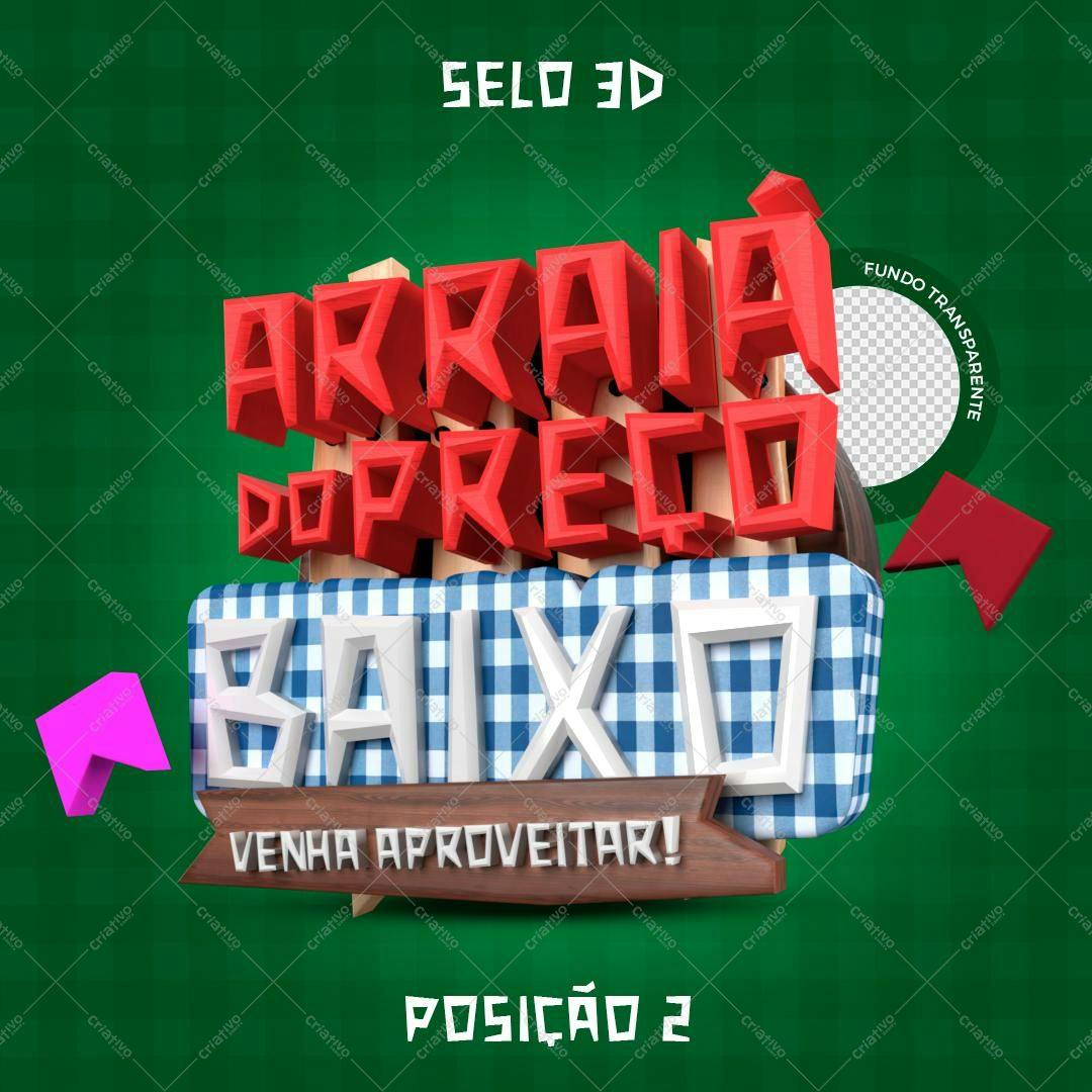 Banner Festa Junina Preço Baixo PSD Editável