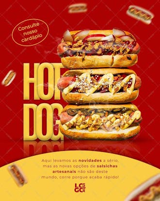 Arte para hot dog , arte editável, imagens inclusas, lanche, cachorro quente