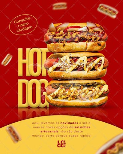 Arte Para Hot Dog , arte editável, imagens inclusas, lanche, cachorro quente