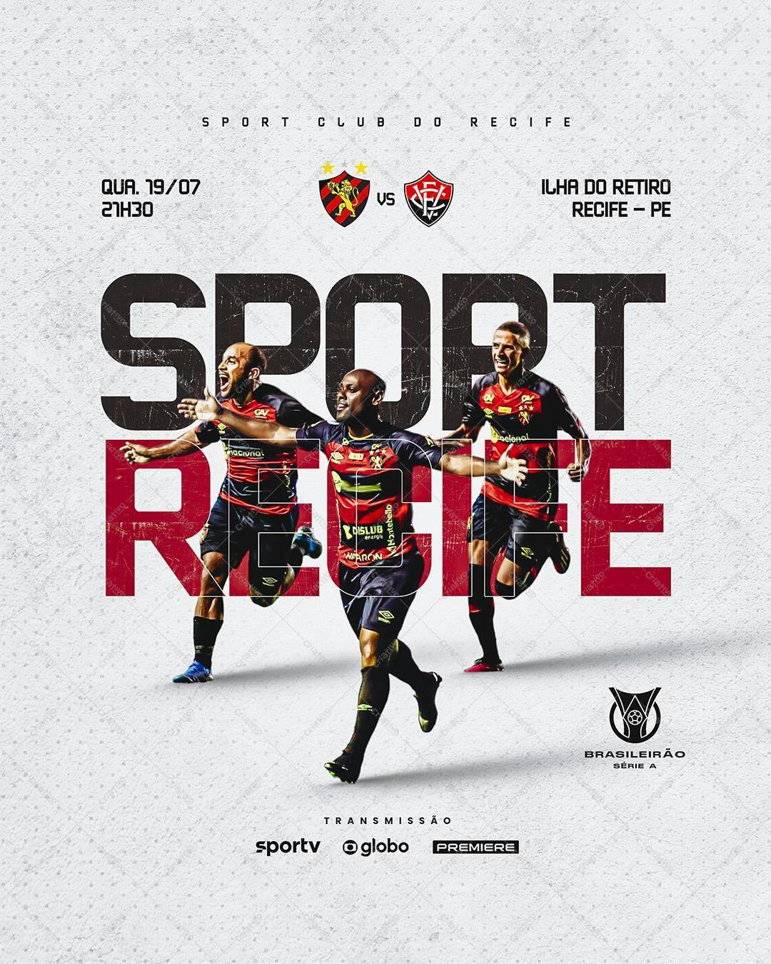 Poster Jogo Sport Recife PSD Editável
