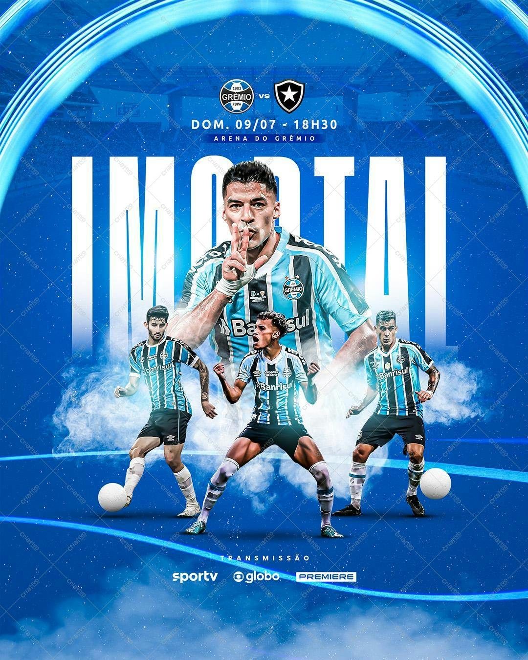 Poster Grêmio x [Time Adversário