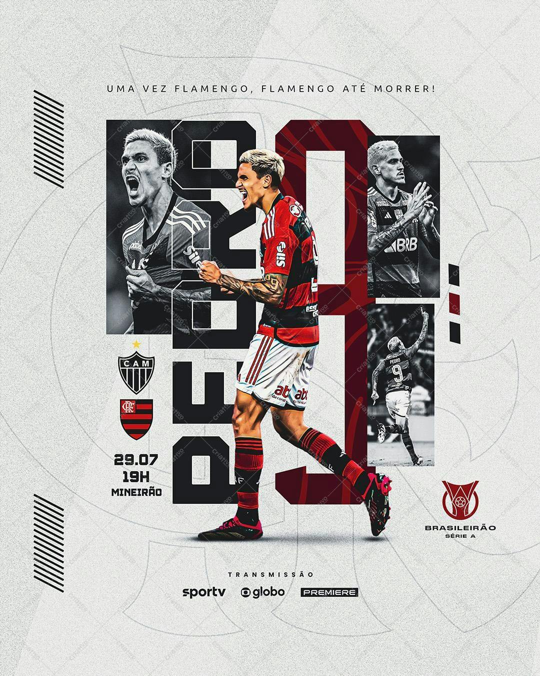 Poster Flamengo x [Time Adversário