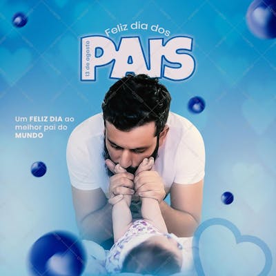 Feliz Dia Dos Pais , arte editável, imagens inclusas