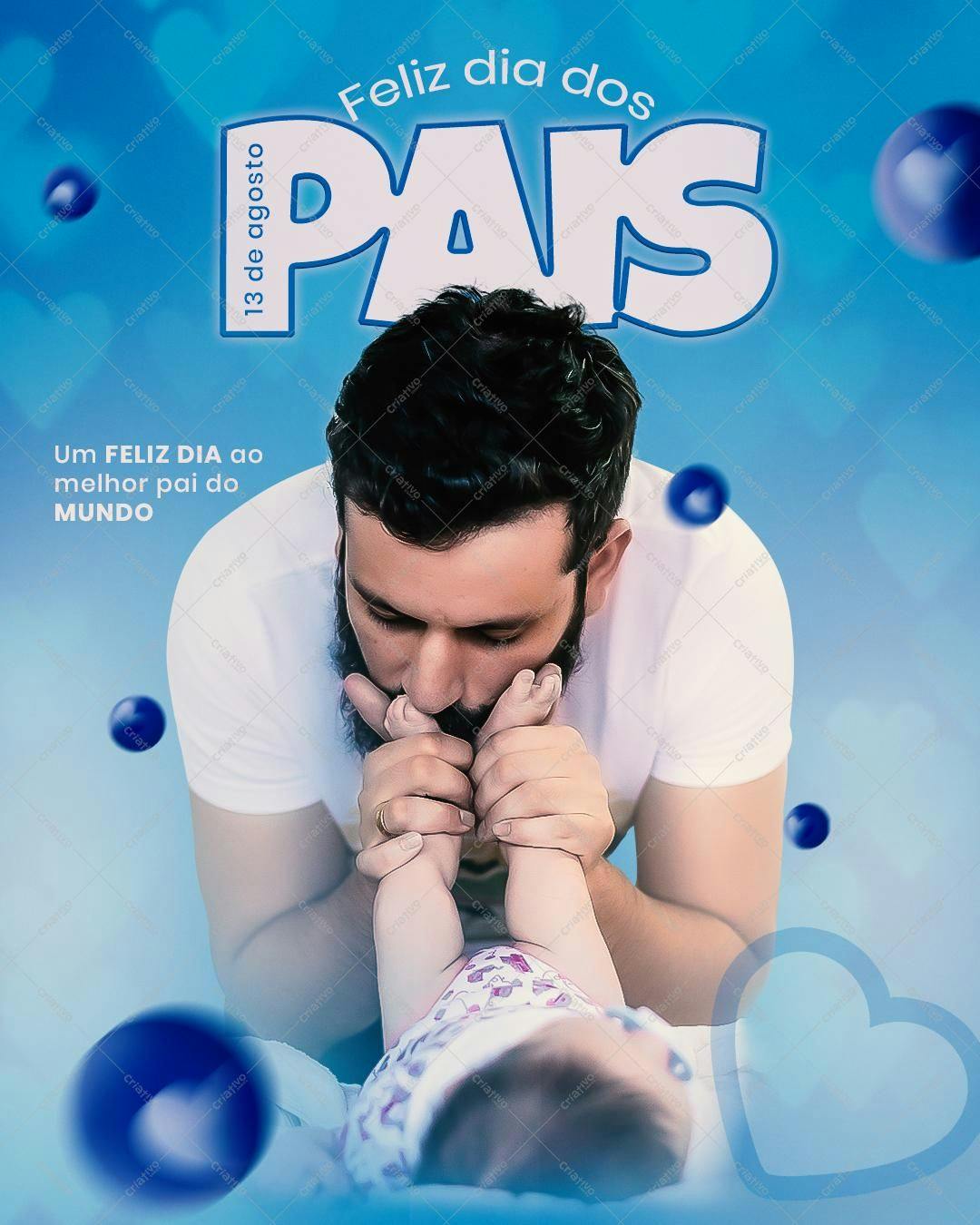 Flyer para o Dia dos Pais PSD Editável