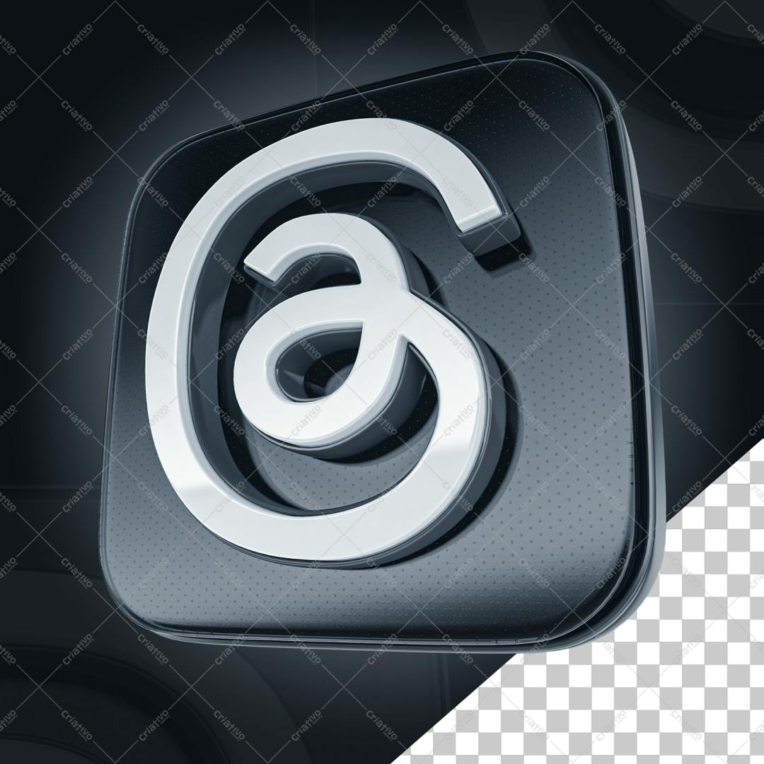 Ícone Arroba para Redes Sociais PSD Editável