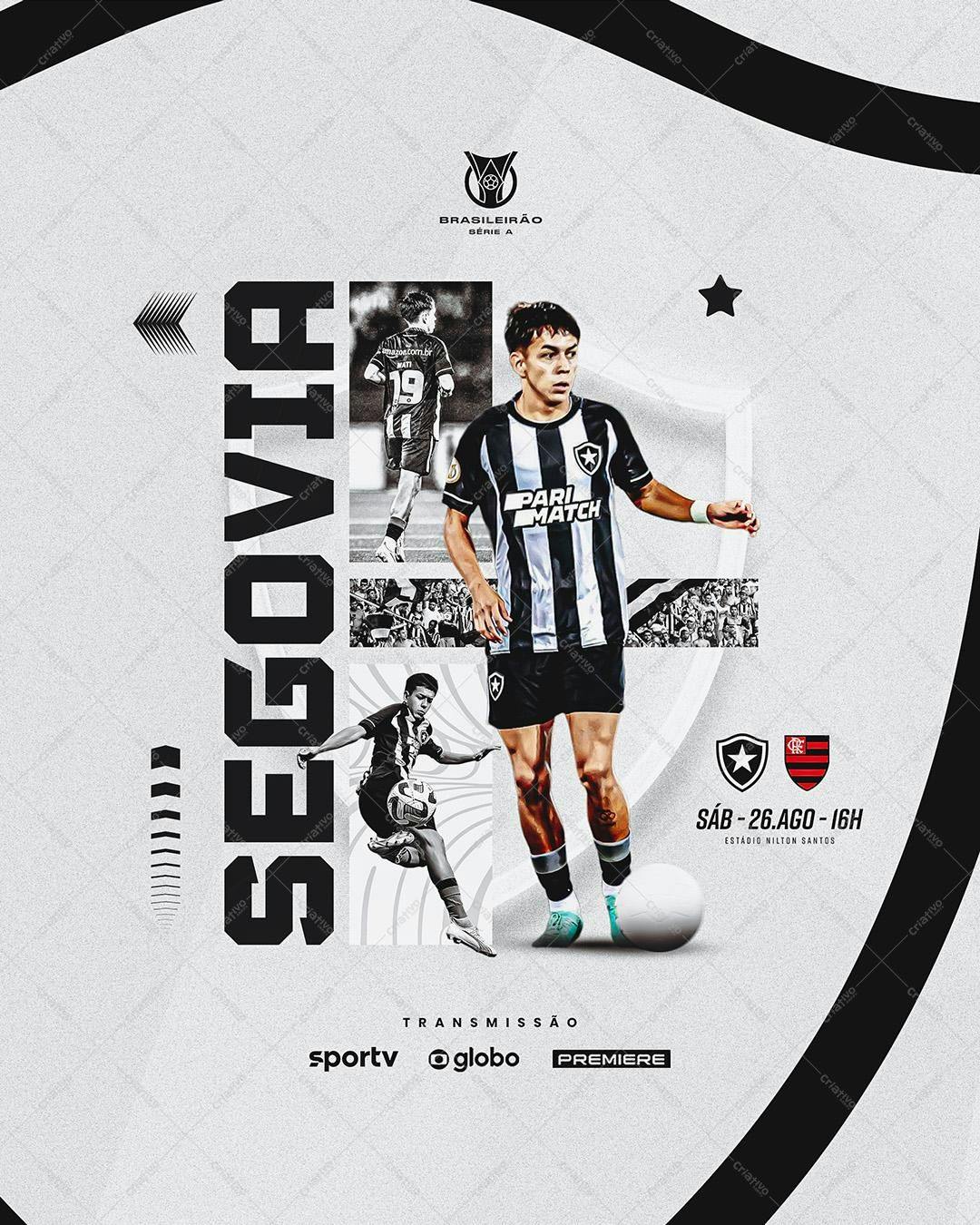 Post para Redes Sociais Futebol PSD Editável