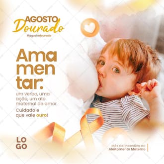 Amamentar um ato maternal de amor agostodourado v 2