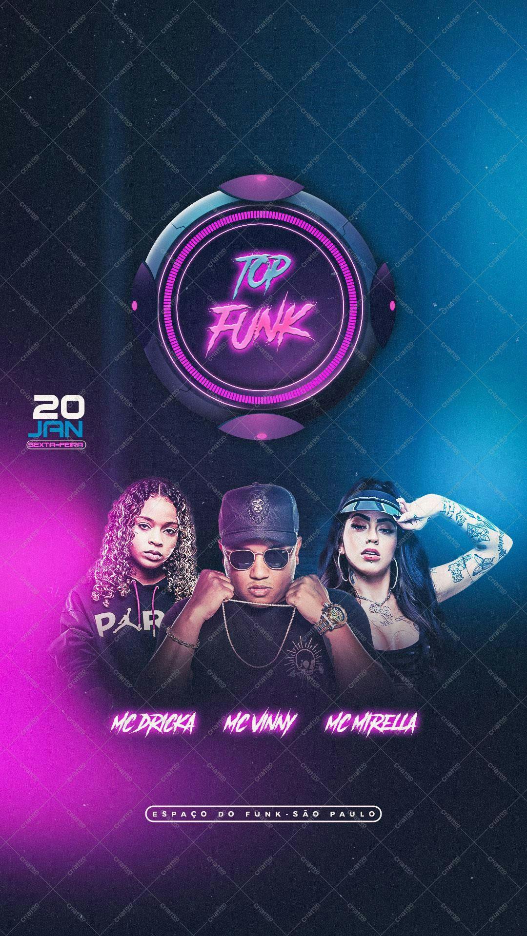 Flyer para Festa de Funk PSD Editável