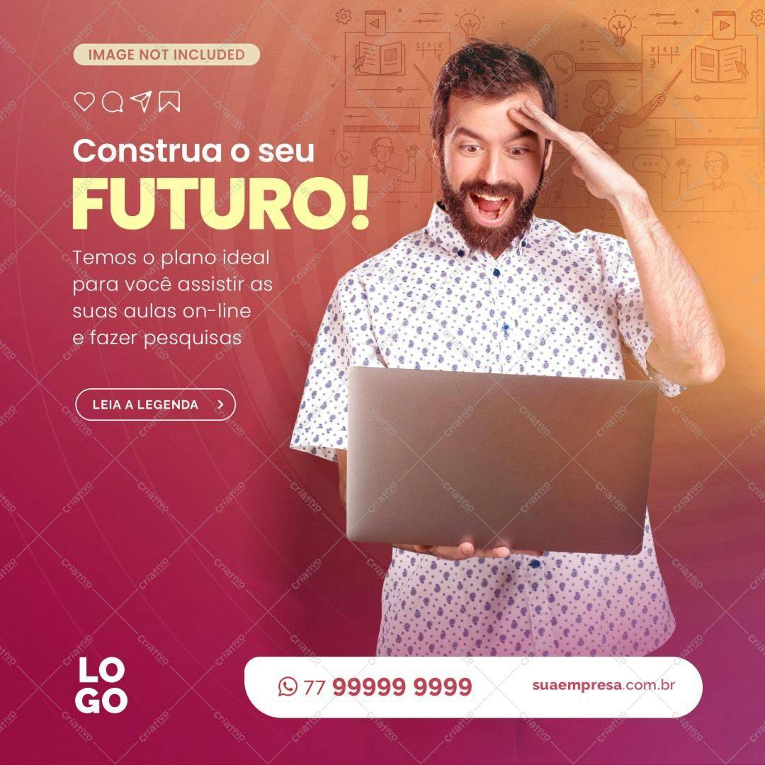 Banner para Educação Online PSD Editável