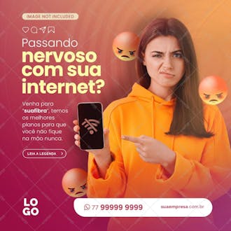 Passando nervoso com sua internet