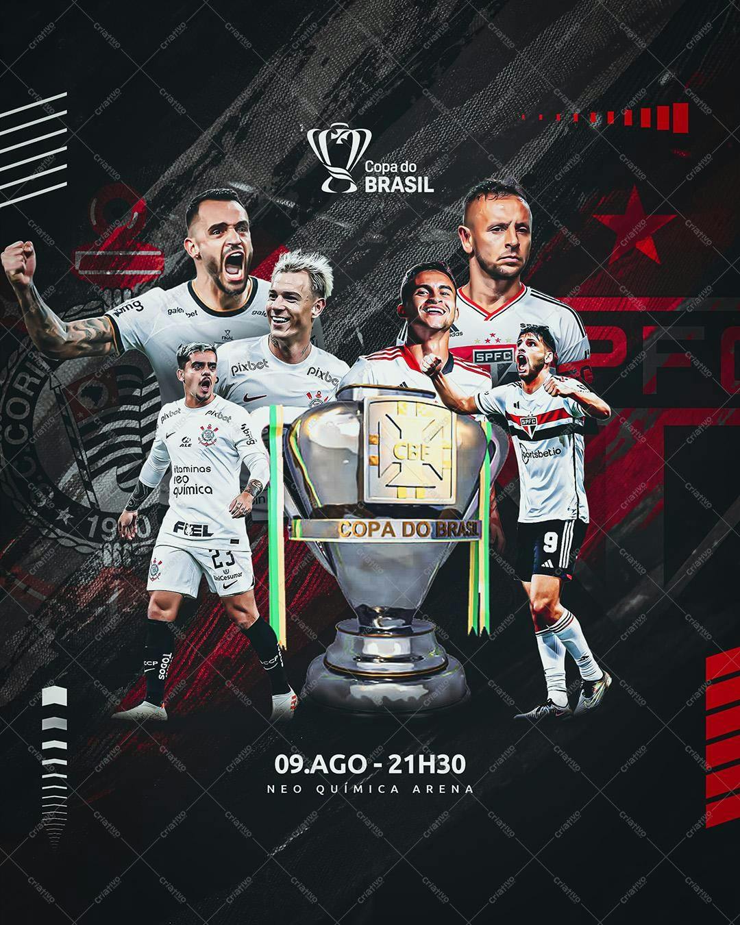 Poster Copa do Brasil PSD Editável