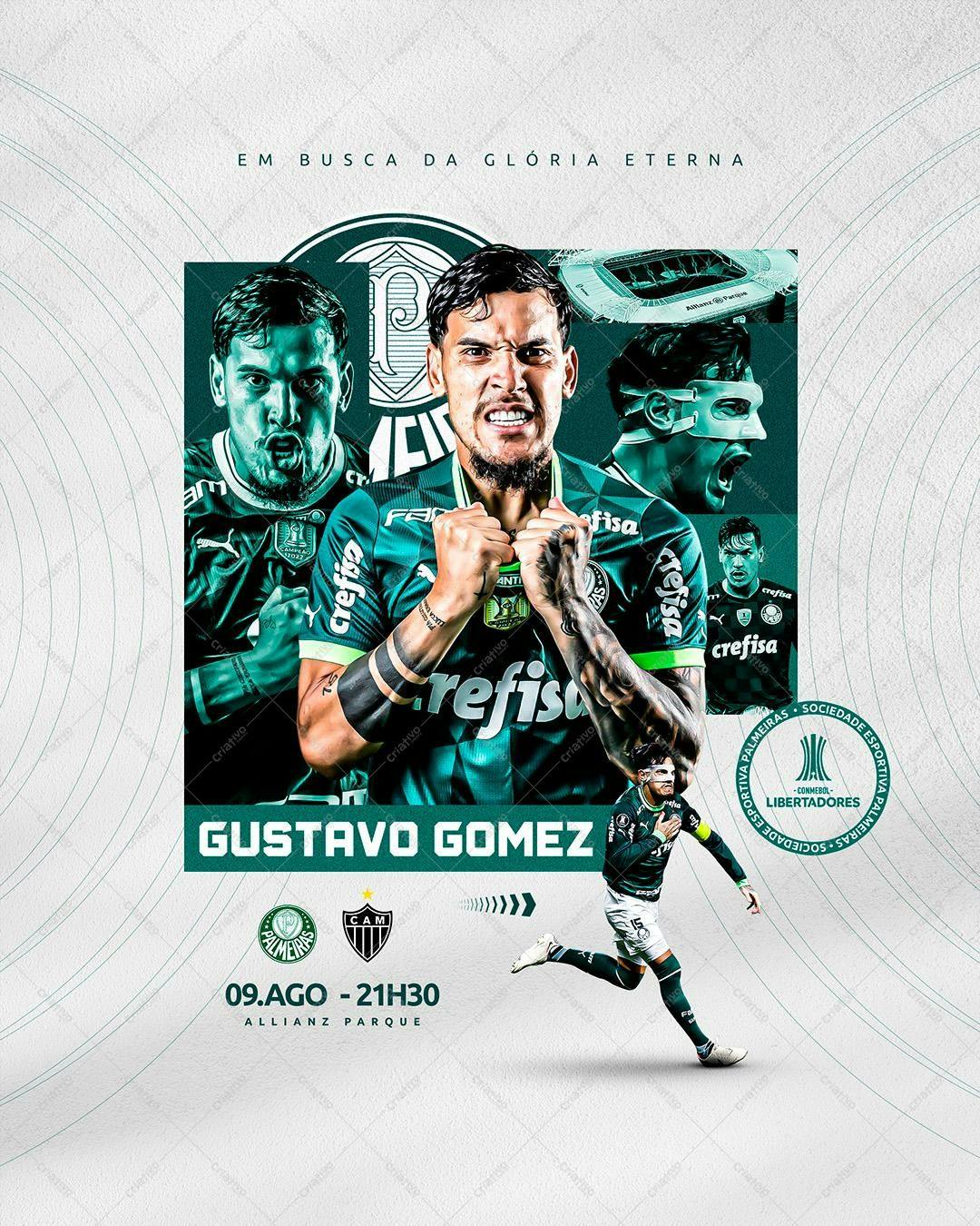 Post de Instagram para Jogo de Futebol PSD Editável