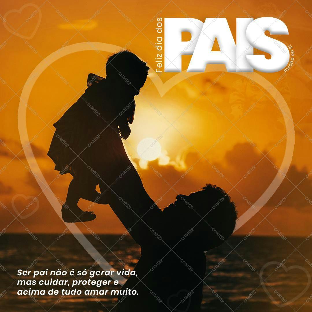 Post para Dia dos Pais PSD Editável
