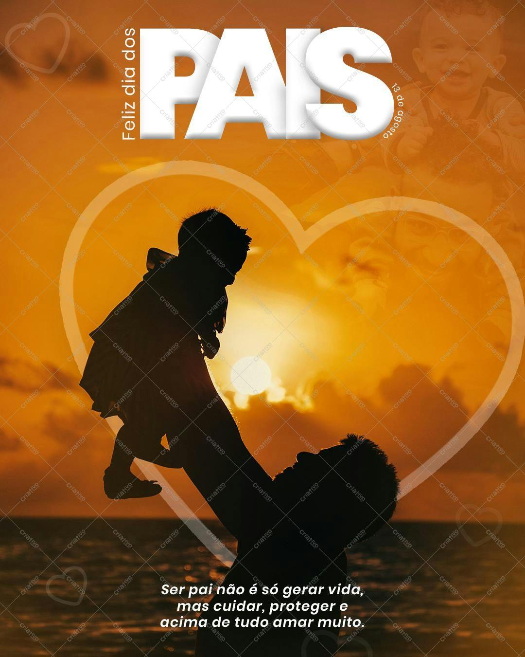 Flyer para o Dia dos Pais PSD Editável