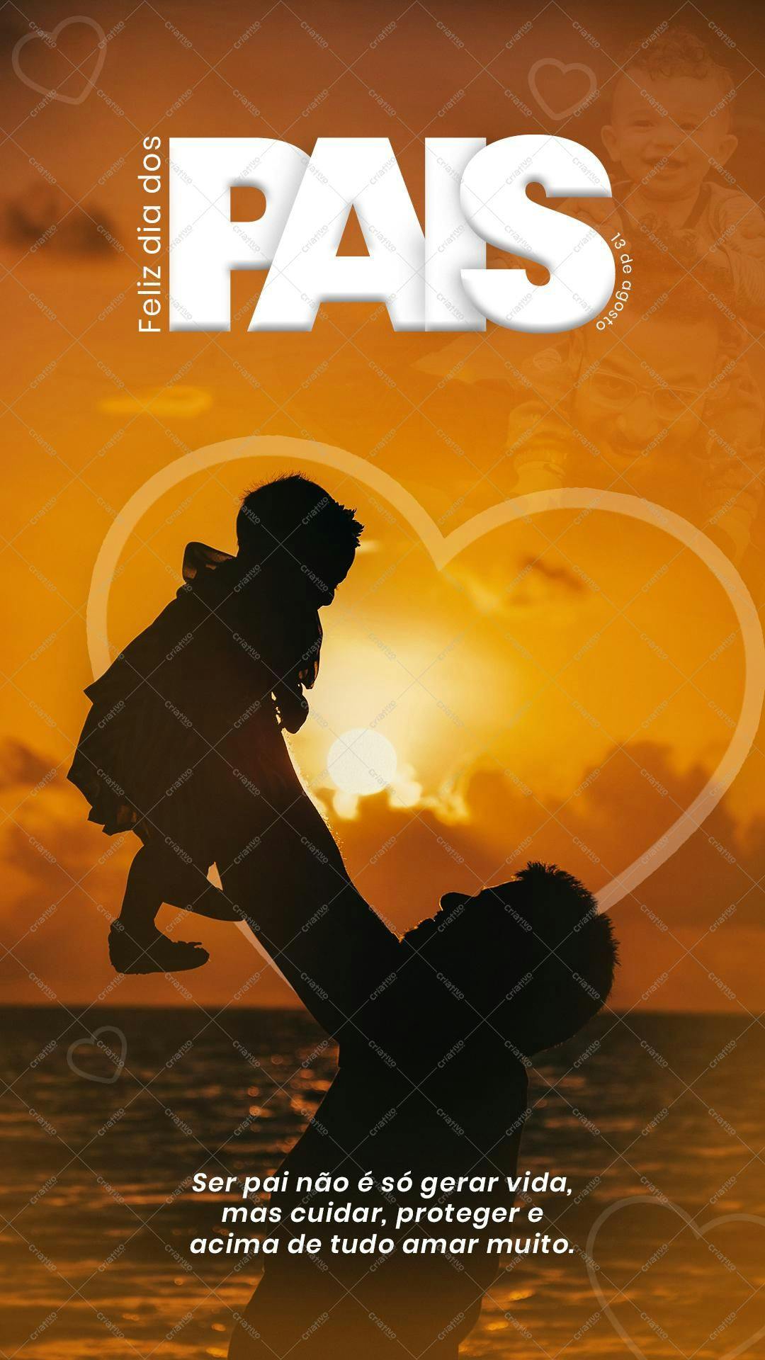 Template Dia dos Pais PSD Editável