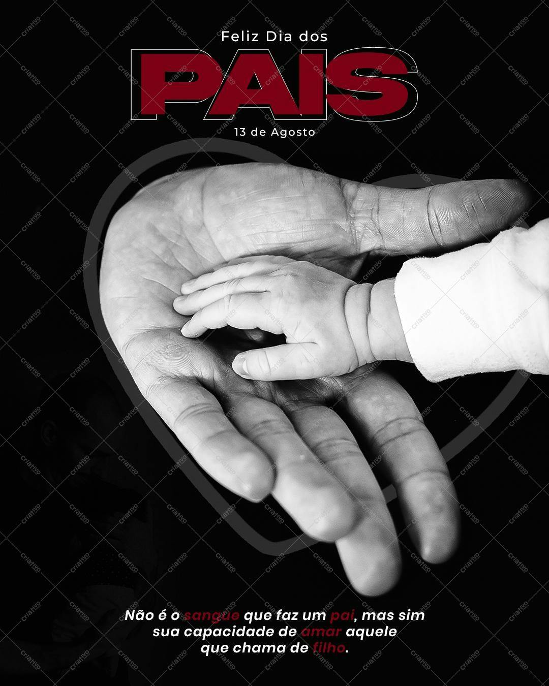 Post para Dia dos Pais PSD Editável