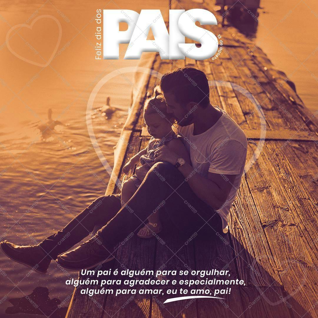 Post para o Dia dos Pais PSD Editável