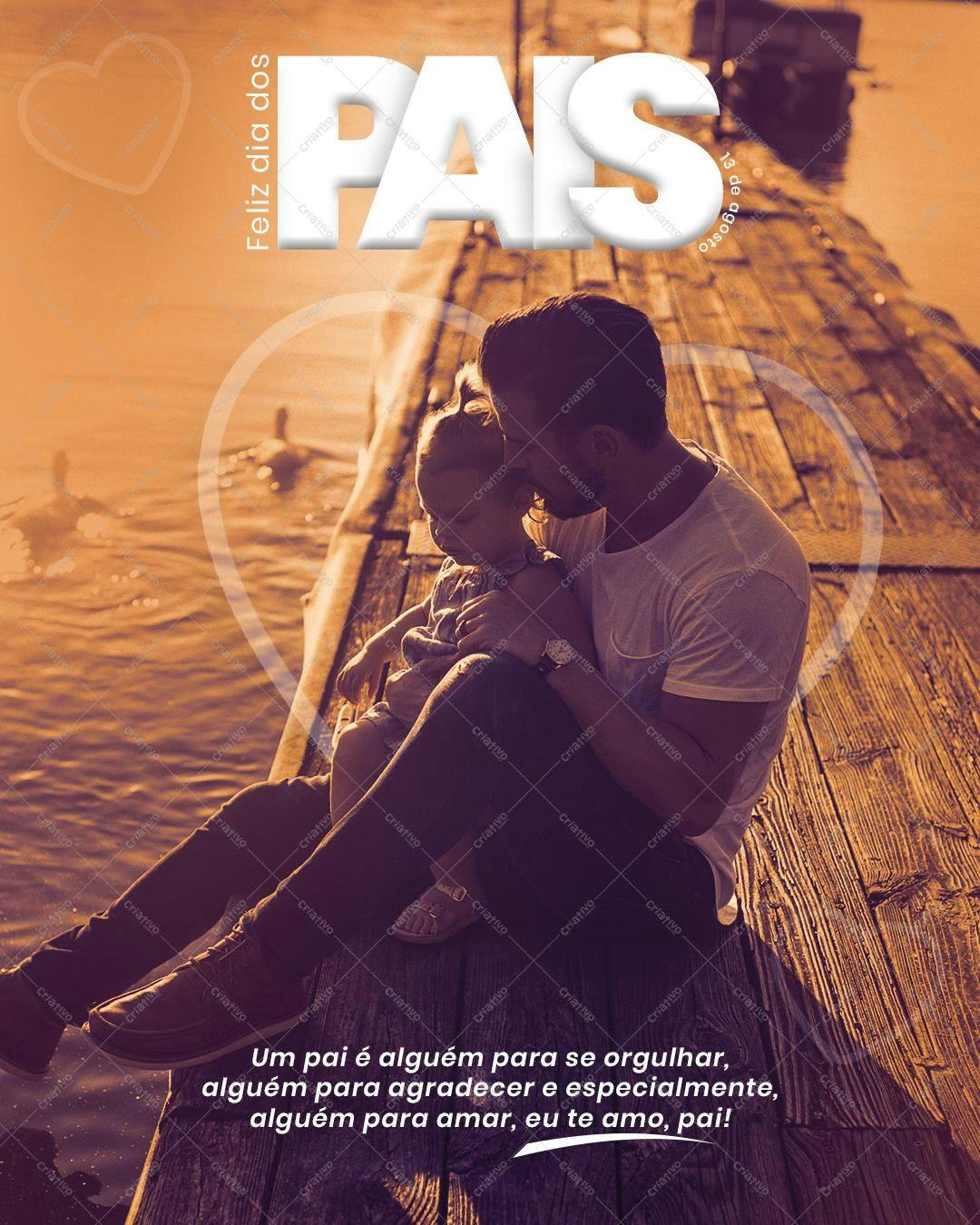 Post para o Dia dos Pais PSD Editável