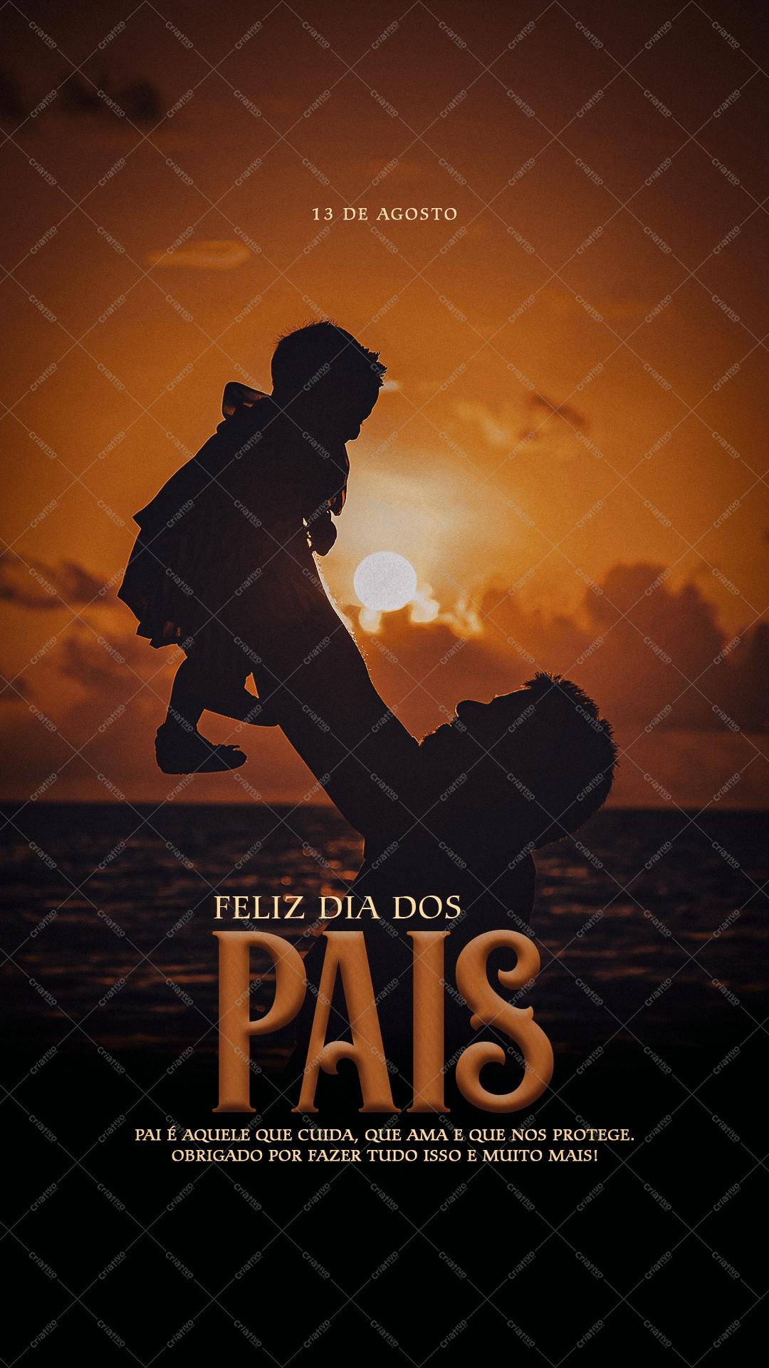 Post para o Dia dos Pais PSD Editável