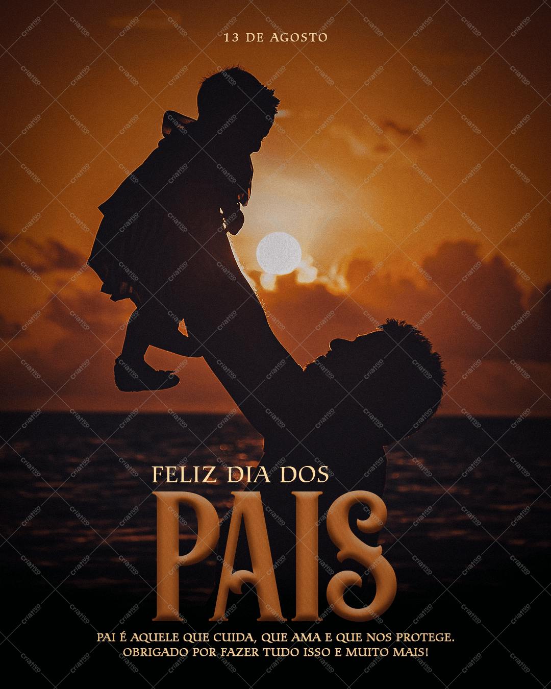 Post para Dia dos Pais PSD Editável
