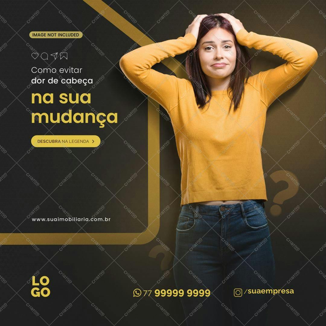 Banner para Redes Sociais Mudança PSD Editável