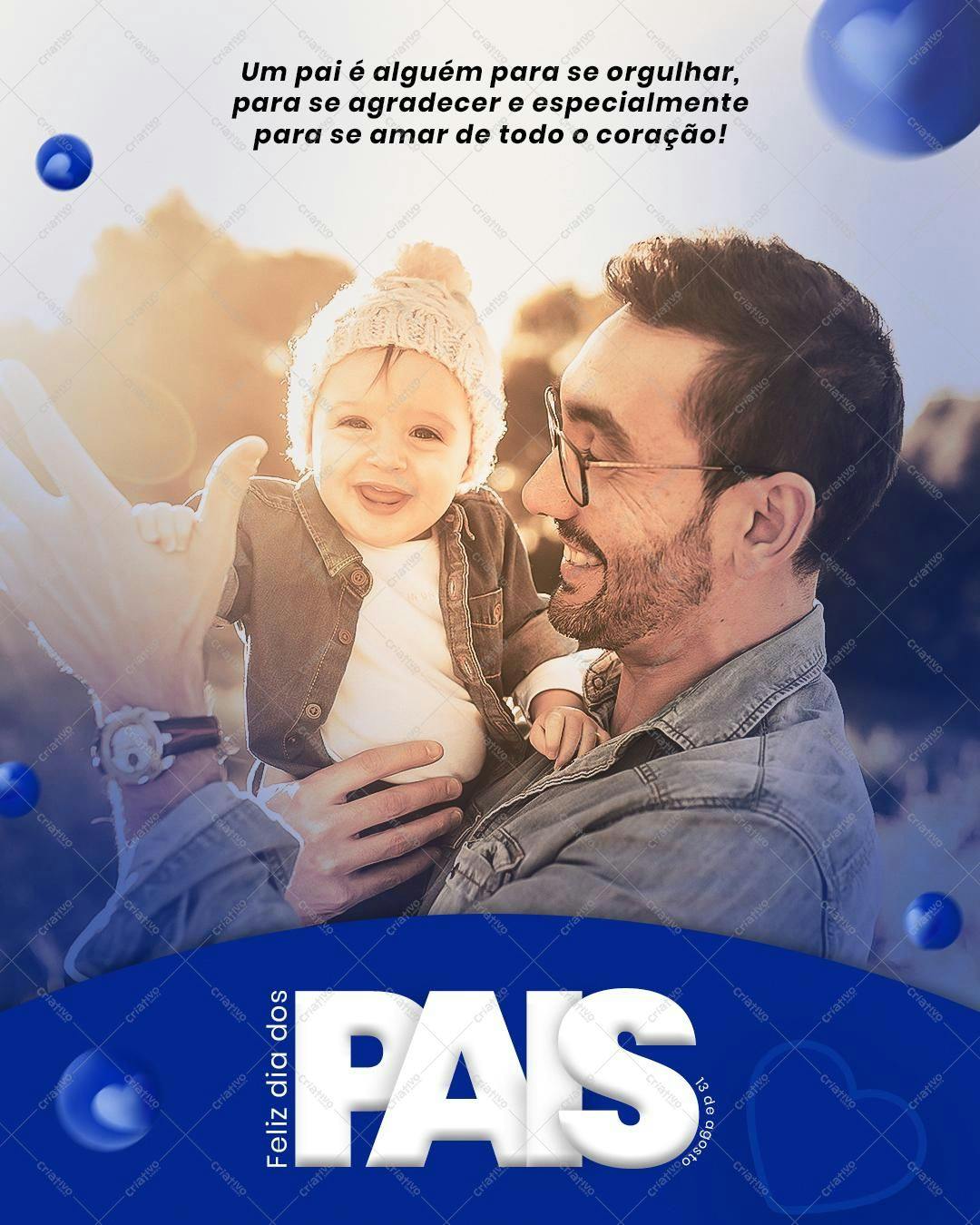 Post para o Dia dos Pais PSD Editável
