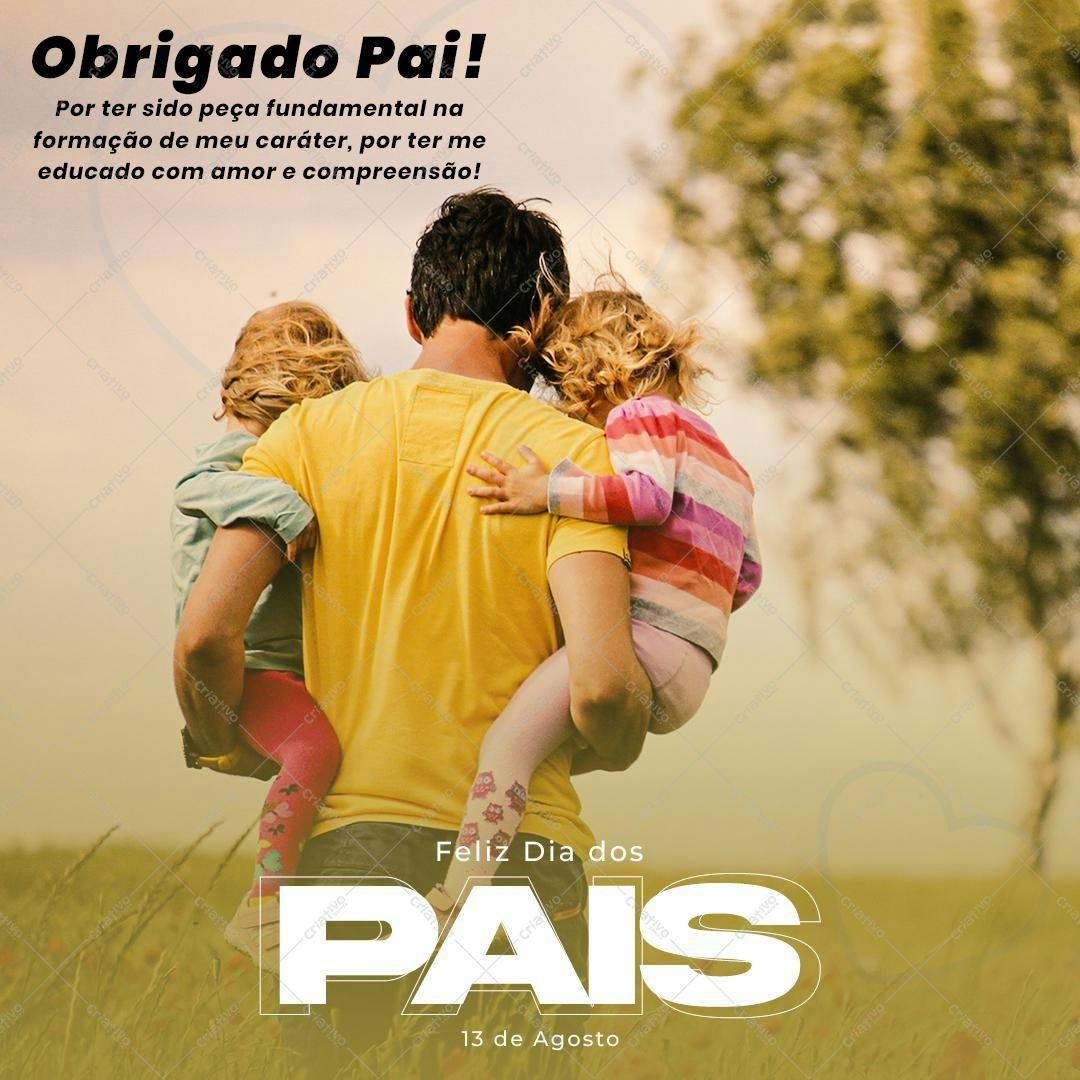 Post para o Dia dos Pais PSD Editável