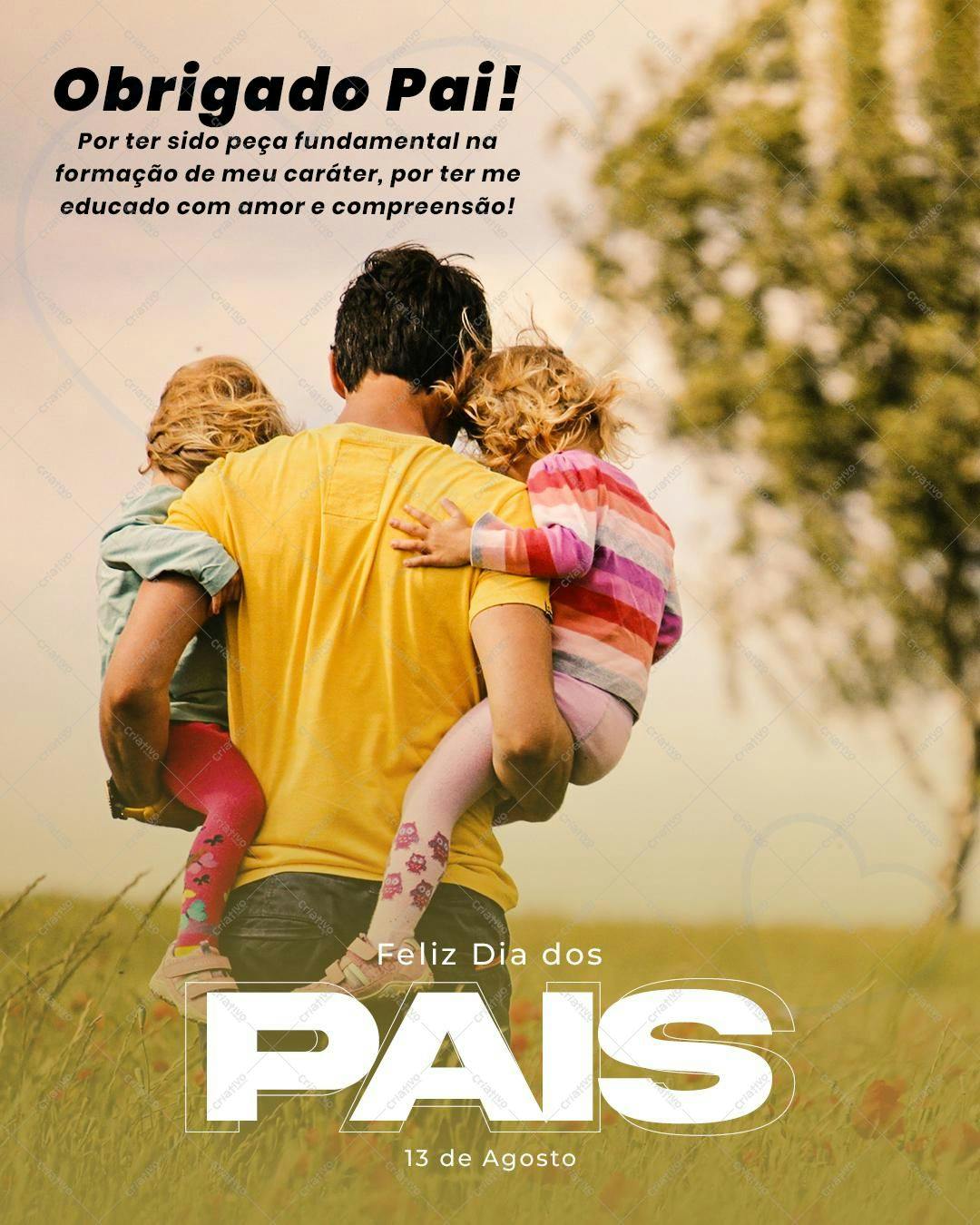 Post para o Dia dos Pais PSD Editável
