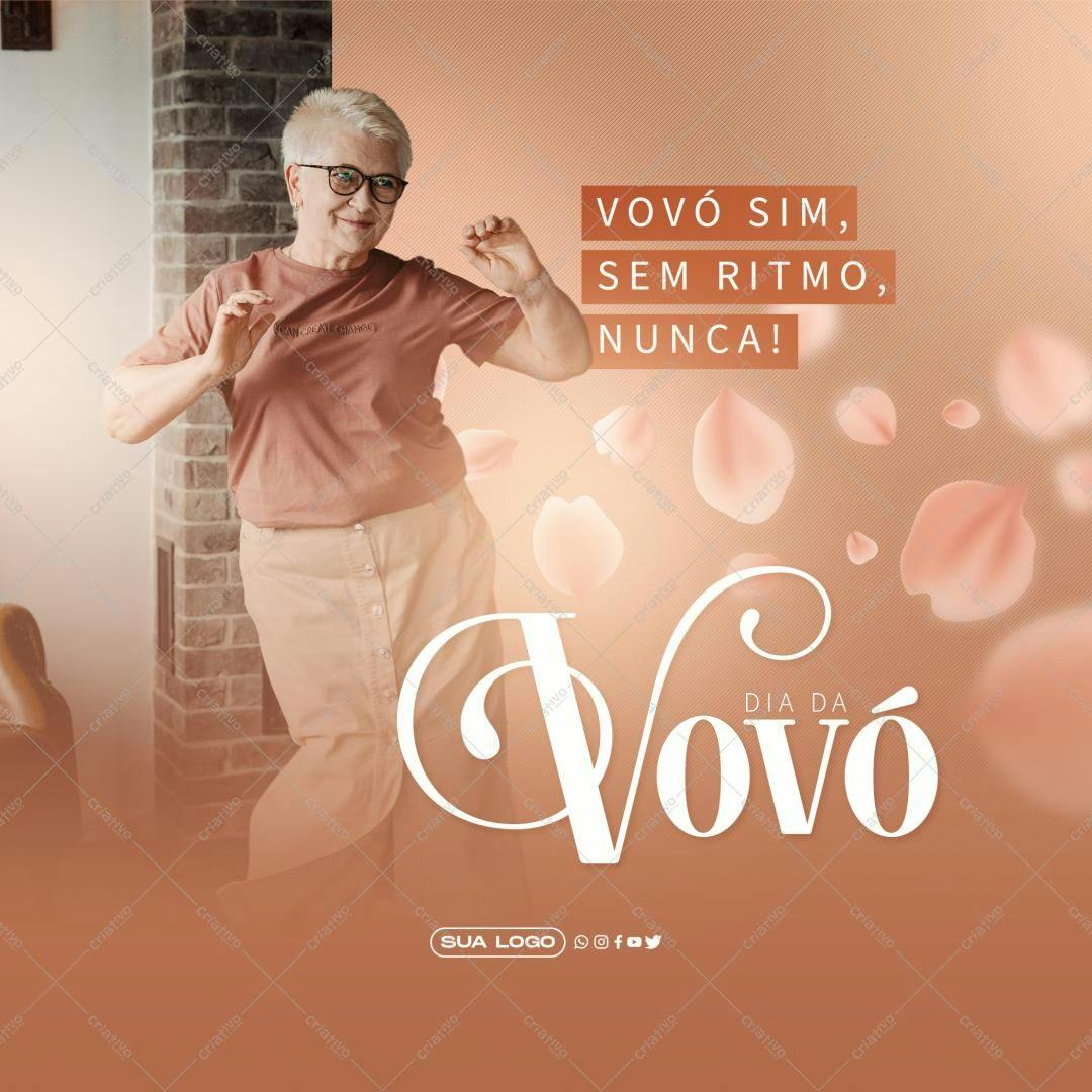 Post para o Dia das Avós PSD Editável