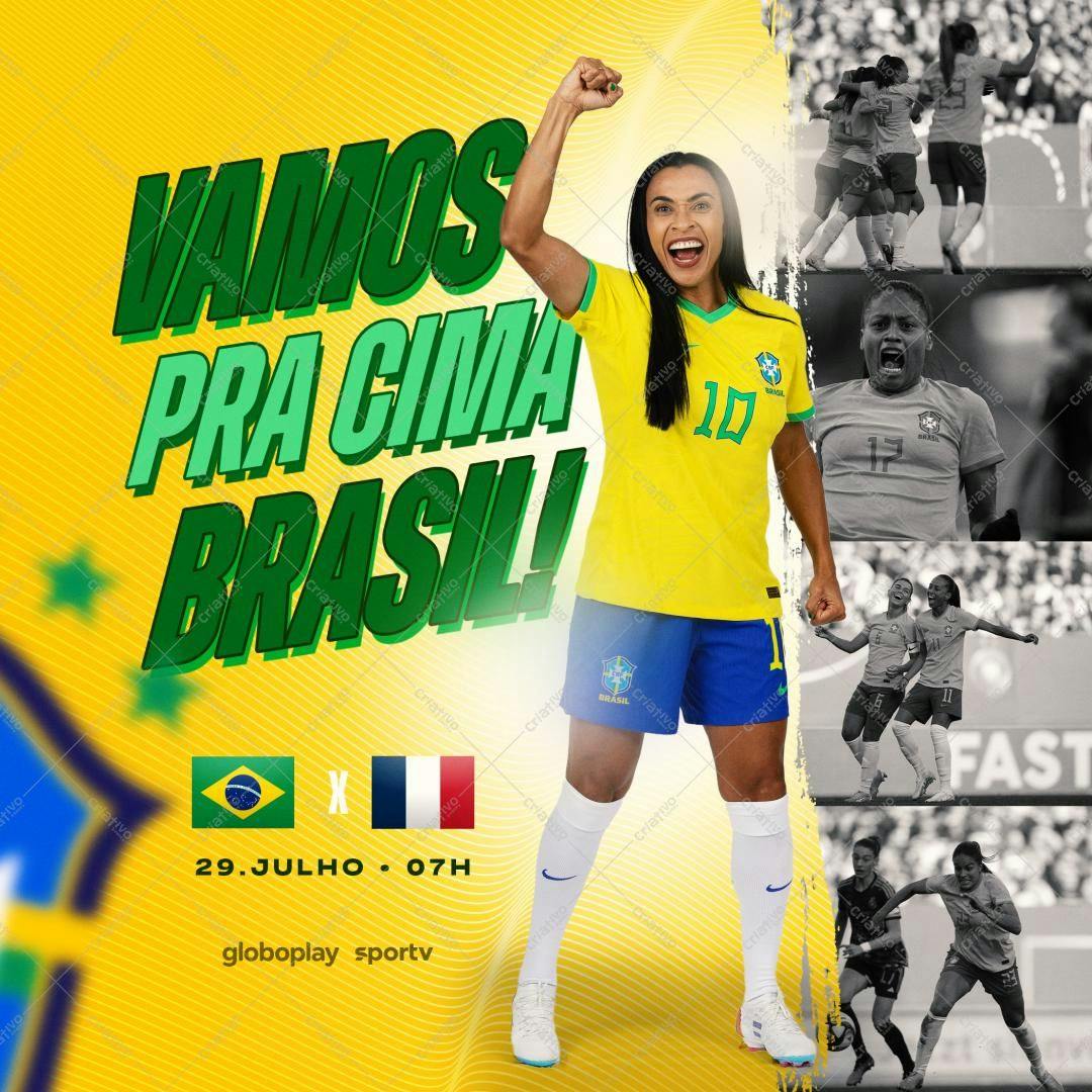 Post para Redes Sociais Copa Feminina PSD Editável