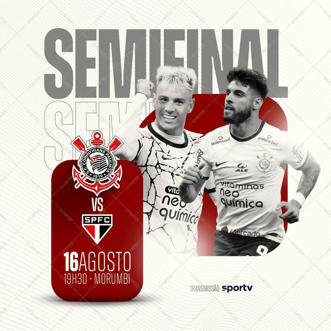Poster Jogo Corinthians x São Paulo PSD Editável