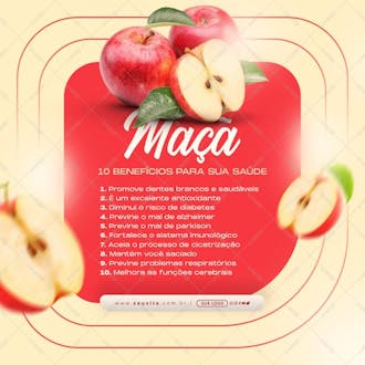 Post 10 benefícios da maçã