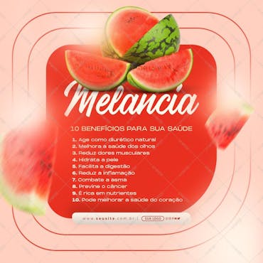 Post - 10 Benefícios Da Melancia