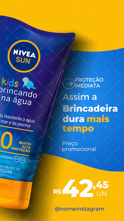 Story Protetor Solar Kids Nivea