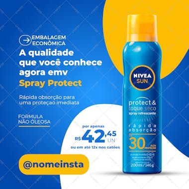 Post protetor solar nivea em spray