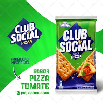 Club social sabor pizza produtos em promoção