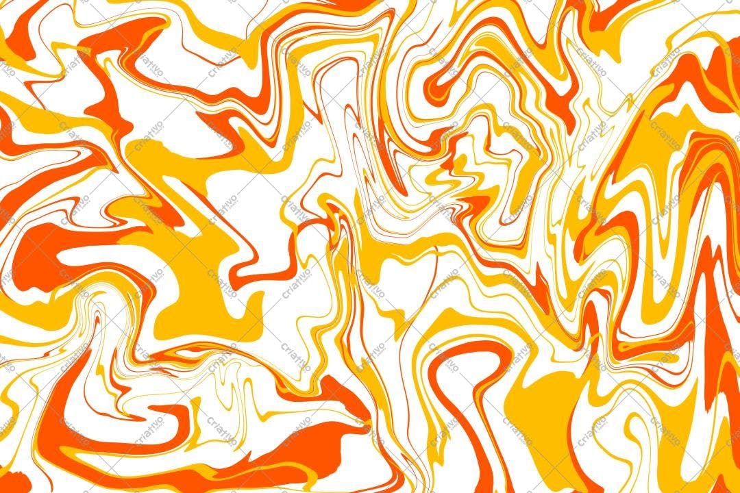 Textura Abstrata Fluida Laranja e Amarelo para Fundo