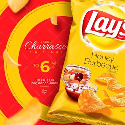 Batatas LayS Sabor Original - Psd Editável
