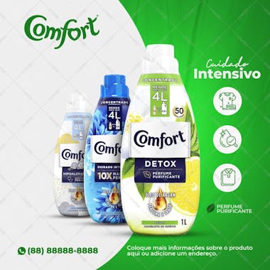 Supermercados amaciantes confort detox