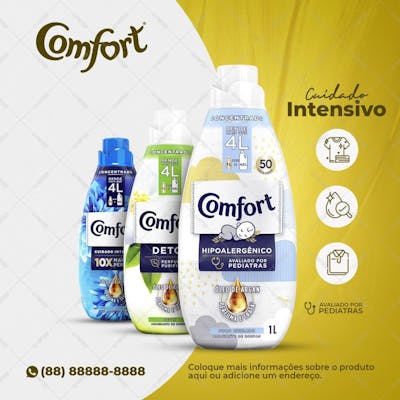 Supermercados Amaciantes Confort Hipoalergénico