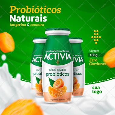 Activia tangerina & cenoura