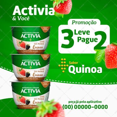 Iogute activia sabor quinoa