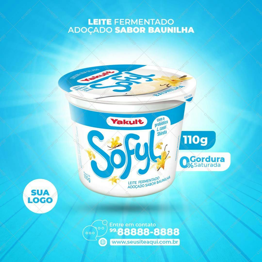 Banner para Redes Sociais Yakult Sofyl PSD Editável