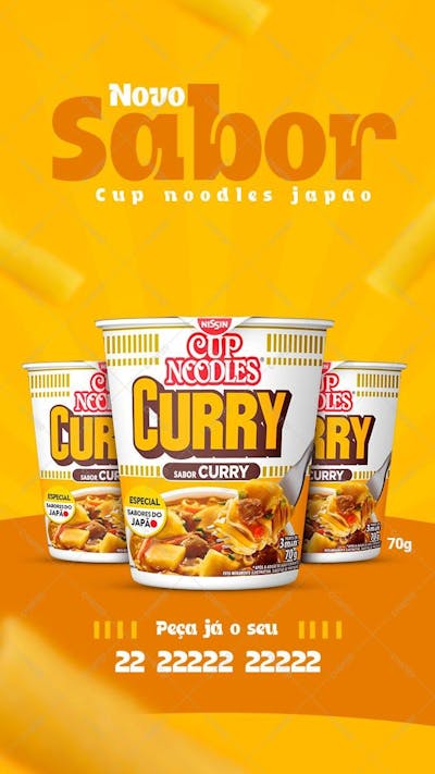 Cup Noodles Sabor Curry Supermercado