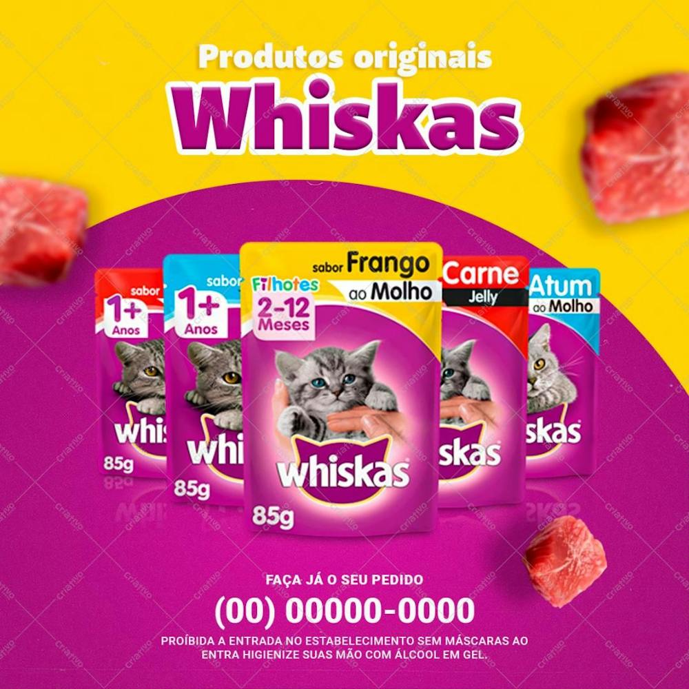 Pet Shop Ração Para Filhotes Whiskas Sachê