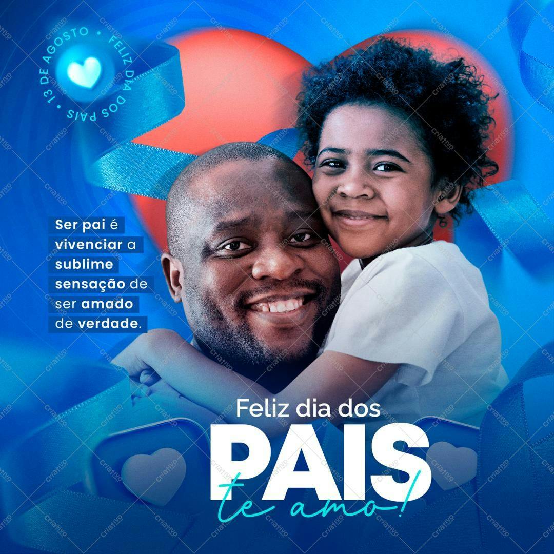 Post para o Dia dos Pais PSD Editável